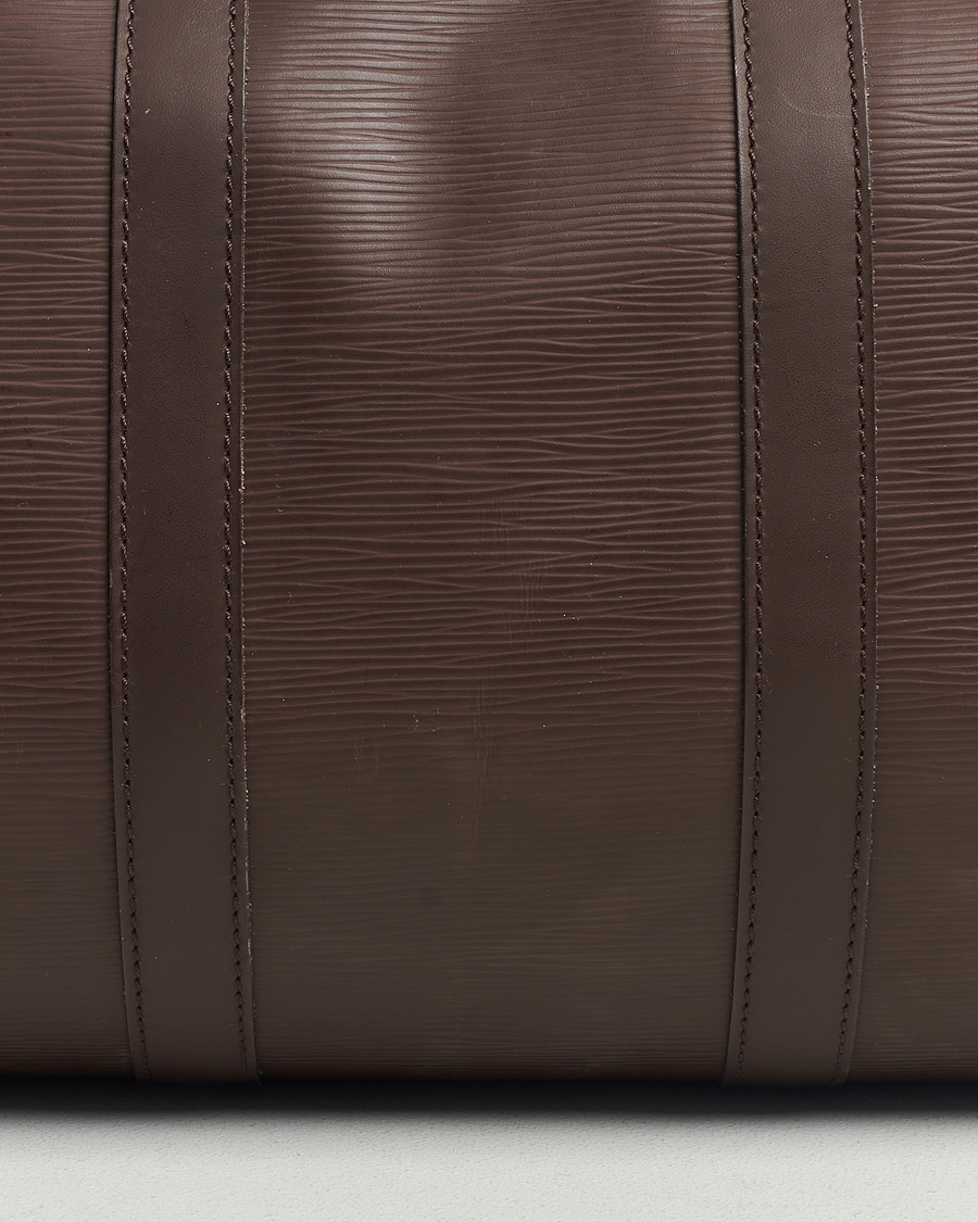 Men | Louis Vuitton Pre-Owned Keepall 45 Epi Leather Travel Bag Brown  | Louis Vuitton Pre-Owned | Keepall 45 Epi Leather Travel Bag Brown 