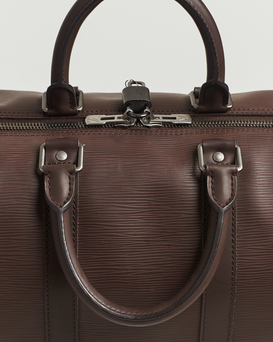 Men | Louis Vuitton Pre-Owned Keepall 45 Epi Leather Travel Bag Brown  | Louis Vuitton Pre-Owned | Keepall 45 Epi Leather Travel Bag Brown 