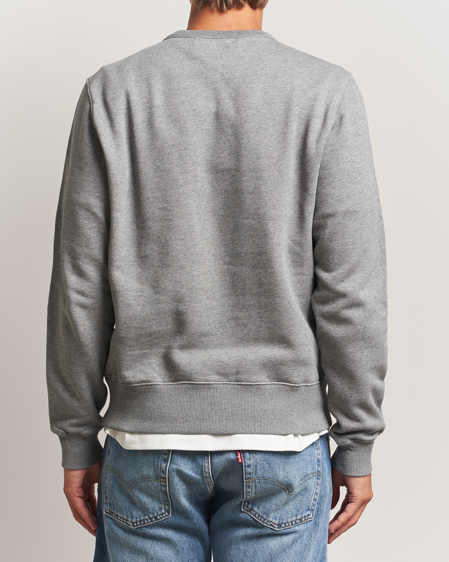 Men | Sweaters & Knitwear | Merz b. Schwanen | Relaxed Fit Vintage Cotton Sweatshirt Grey Melange