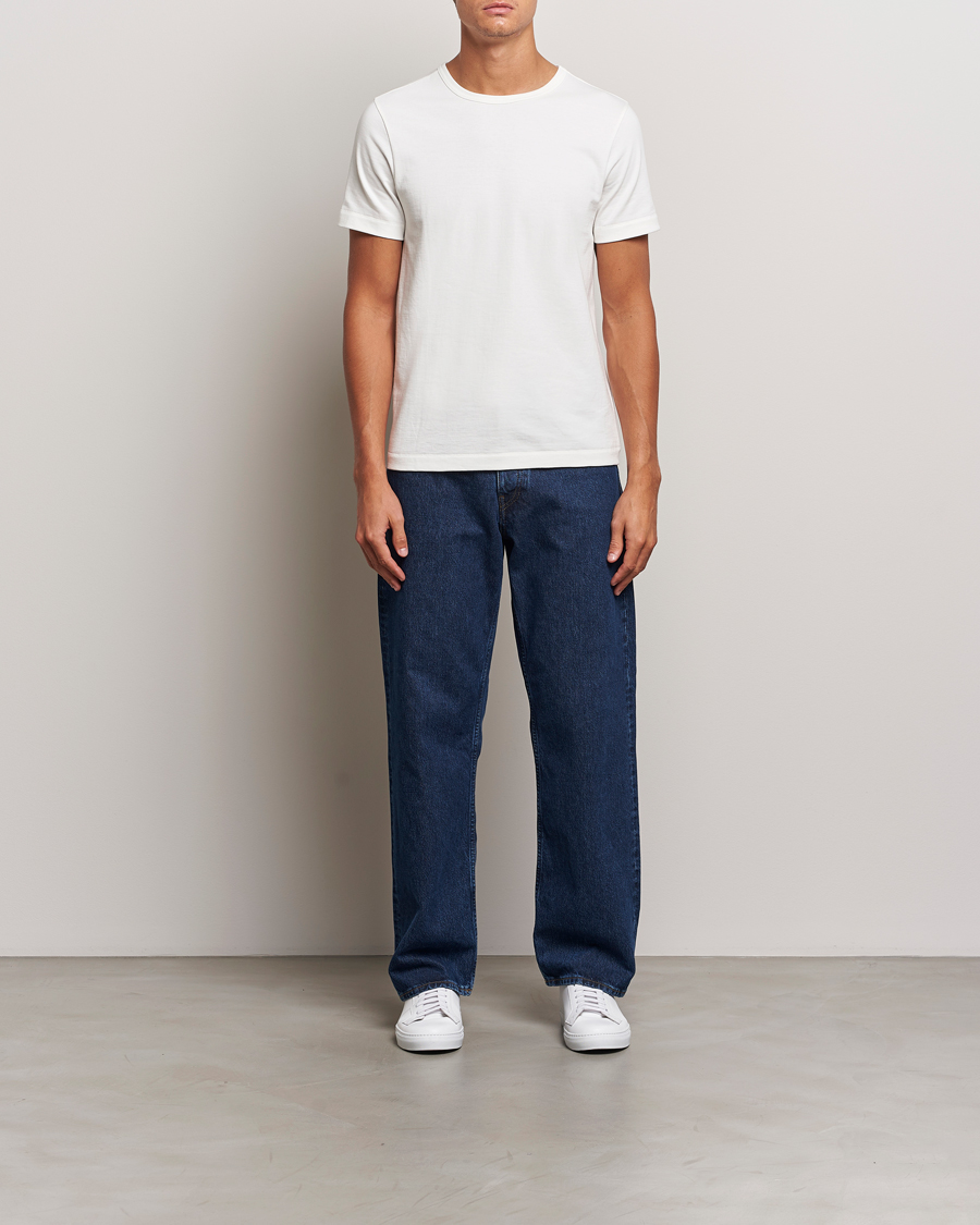 Men | T-Shirts | Merz b. Schwanen | Classic Fit Loopwheeled T-Shirt White