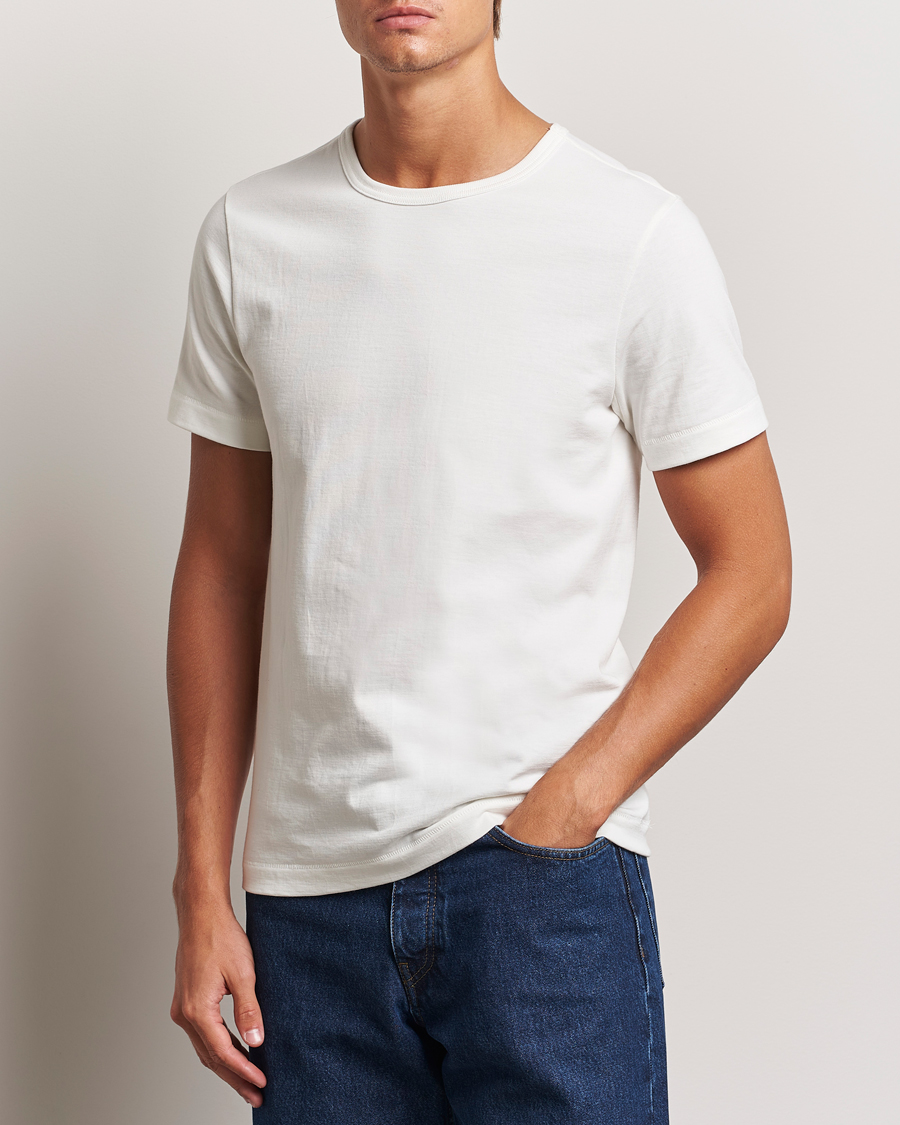 Men | T-Shirts | Merz b. Schwanen | Classic Fit Loopwheeled T-Shirt White