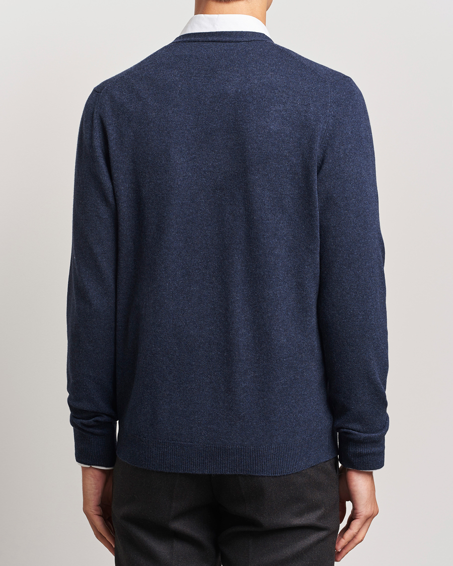 Men | Sweaters & Knitwear | Gran Sasso | Wool/Cashmere Cardigan Navy Melange