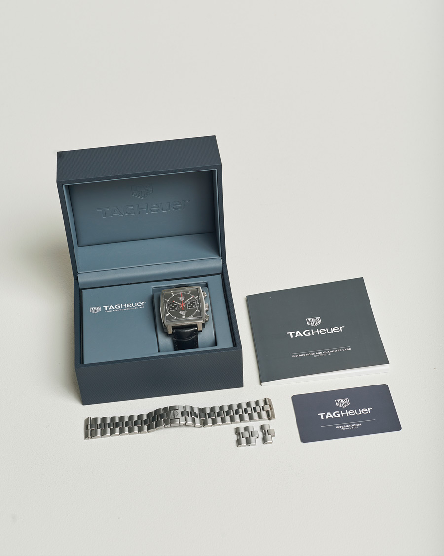 Men | Tag Heuer Pre-Owned Monaco Final Edition Silver | Tag Heuer Pre-Owned | Monaco Final Edition Silver