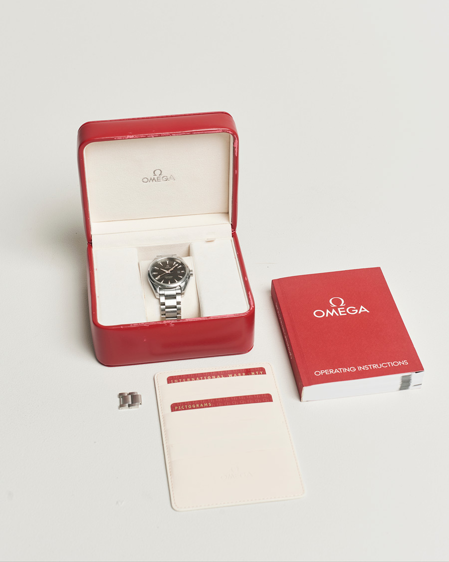 Men | Omega Pre-Owned Seamaster Aqua Terra Silver | Omega Pre-Owned | Seamaster Aqua Terra Silver