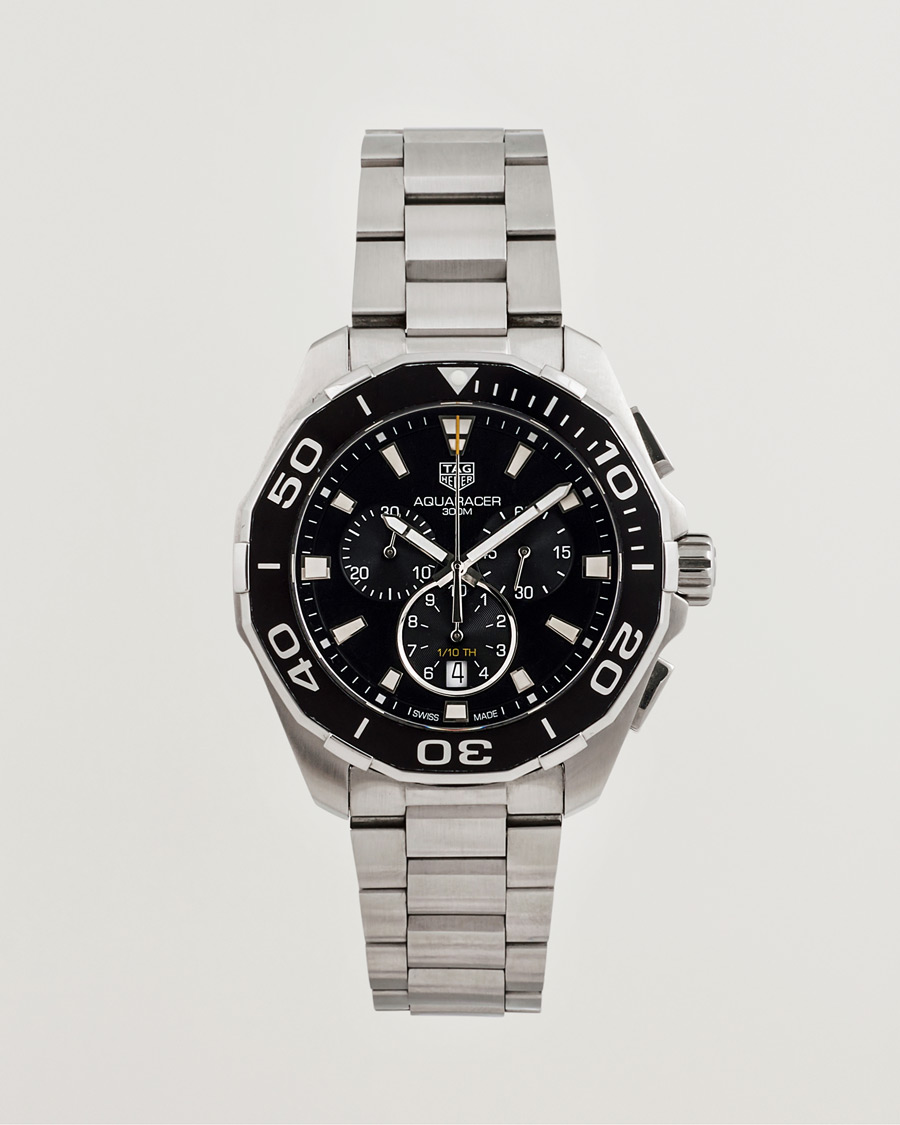 Men | Tag Heuer Pre-Owned Aquaracer Chrono Silver | Tag Heuer Pre-Owned | Aquaracer Chrono Silver