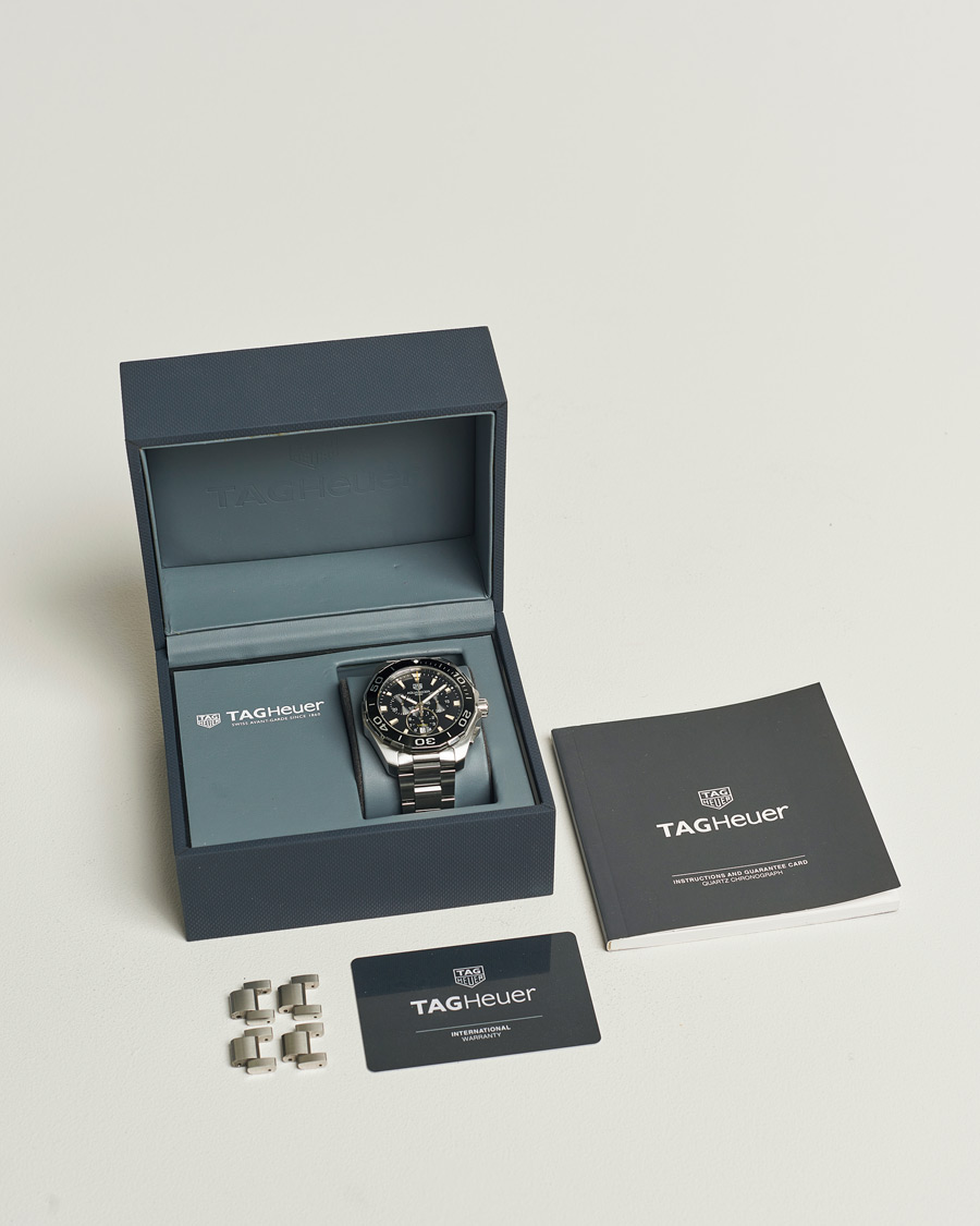Men | Tag Heuer Pre-Owned Aquaracer Chrono Silver | Tag Heuer Pre-Owned | Aquaracer Chrono Silver