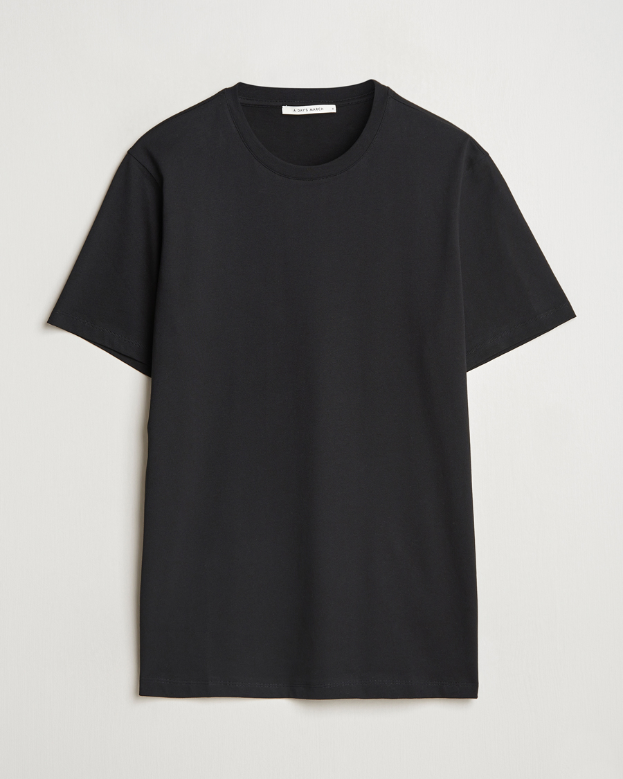 Men | T-Shirts | A Day's March | Midweight T-Shirt Black
