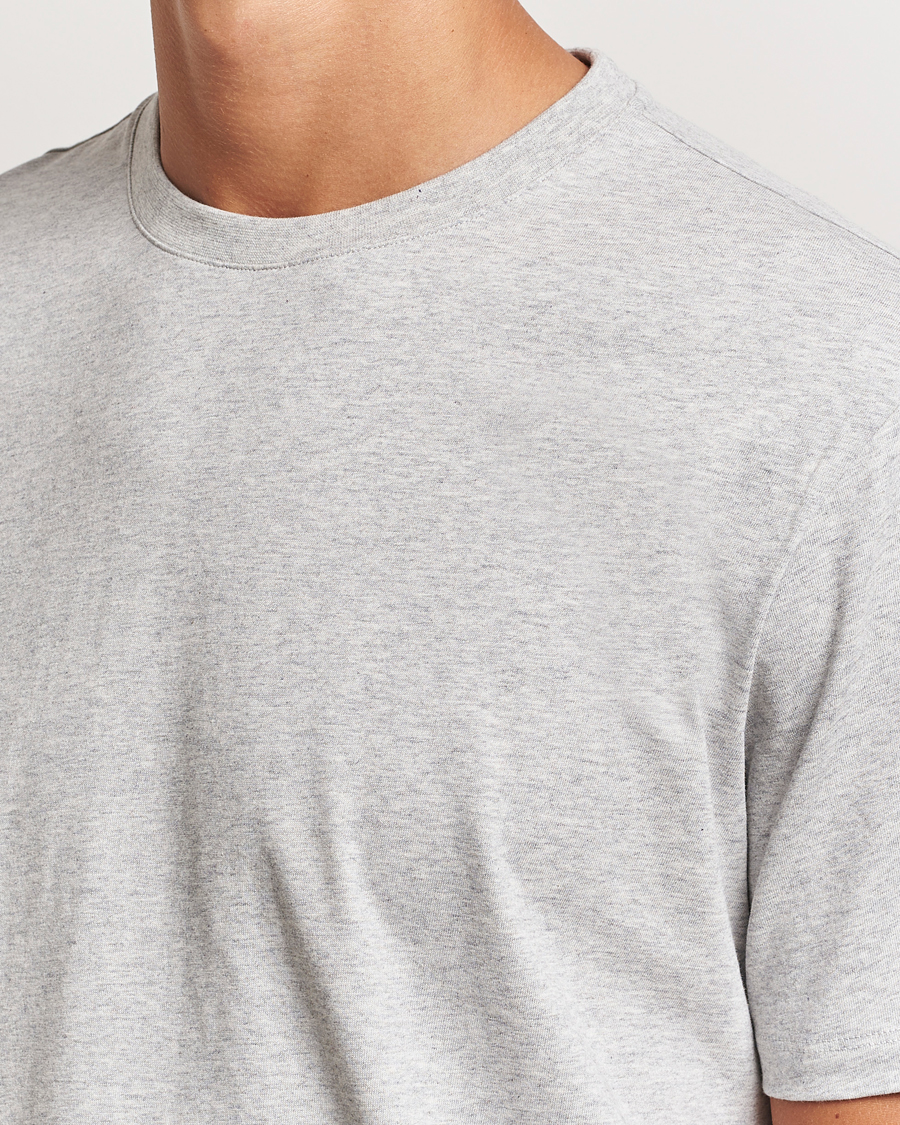Men | T-Shirts | A Day's March | Midweight T-Shirt Grey Melange