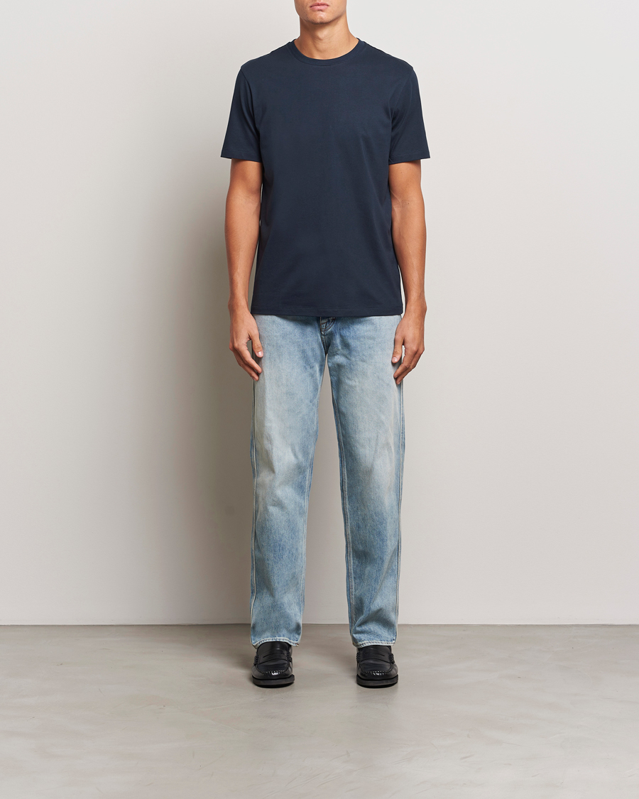 Men | T-Shirts | A Day's March | Midweight T-Shirt Navy