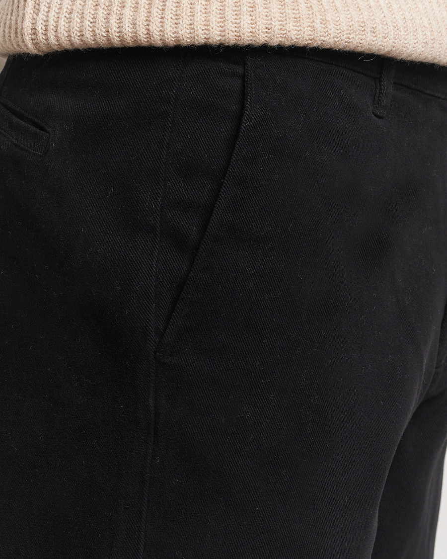 Men | Trousers | A Day's March | Miller Cotton/Lyocell Trousers Black