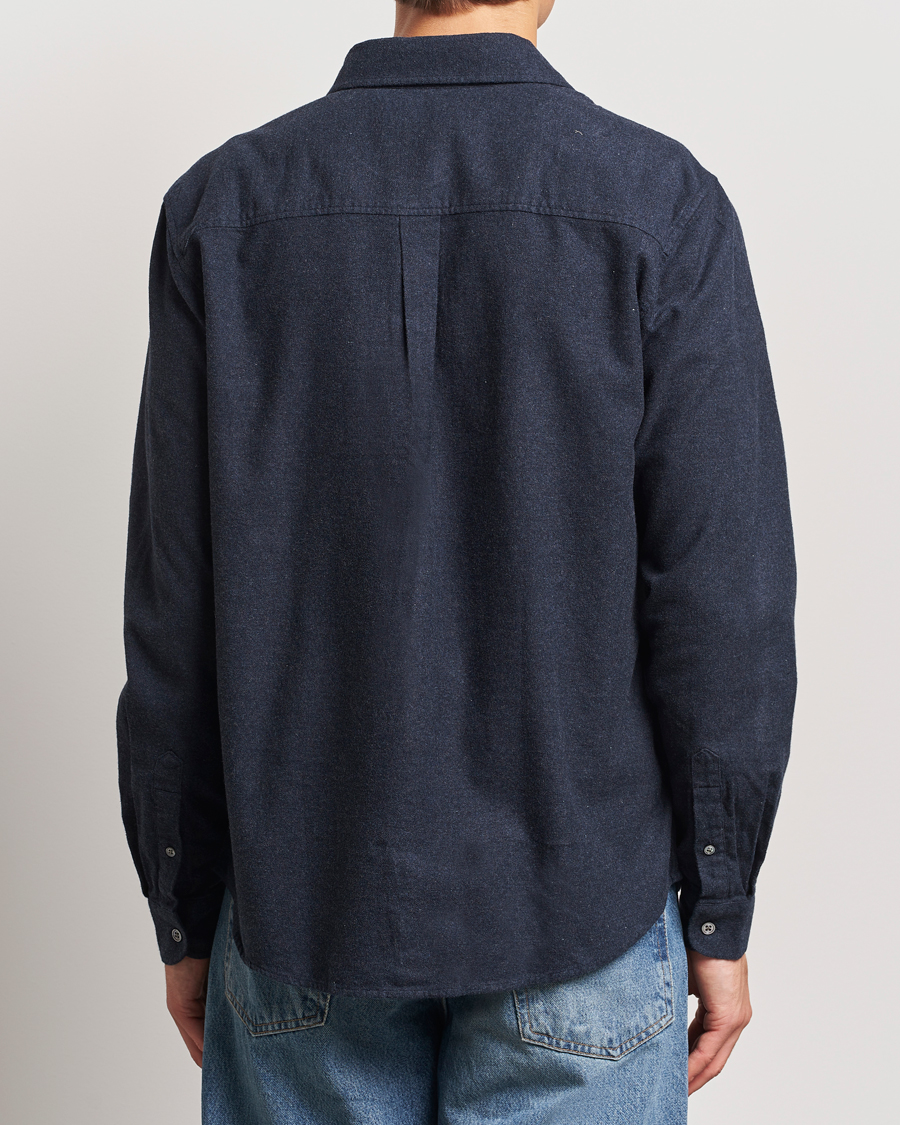 Men | Shirts | A Day's March | Newark Flannel Shirt Navy