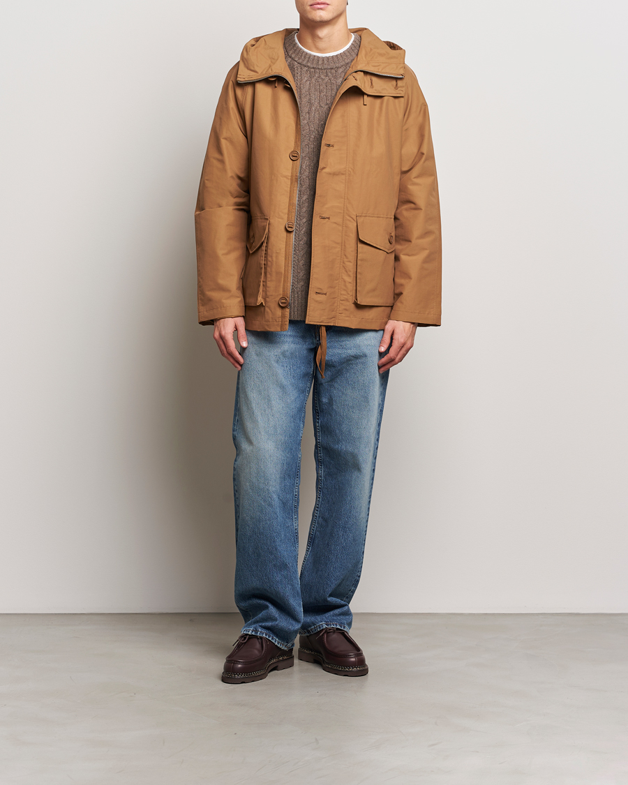 Men | Coats & Jackets | A Day's March | Port Short Nylon Parka Dijon