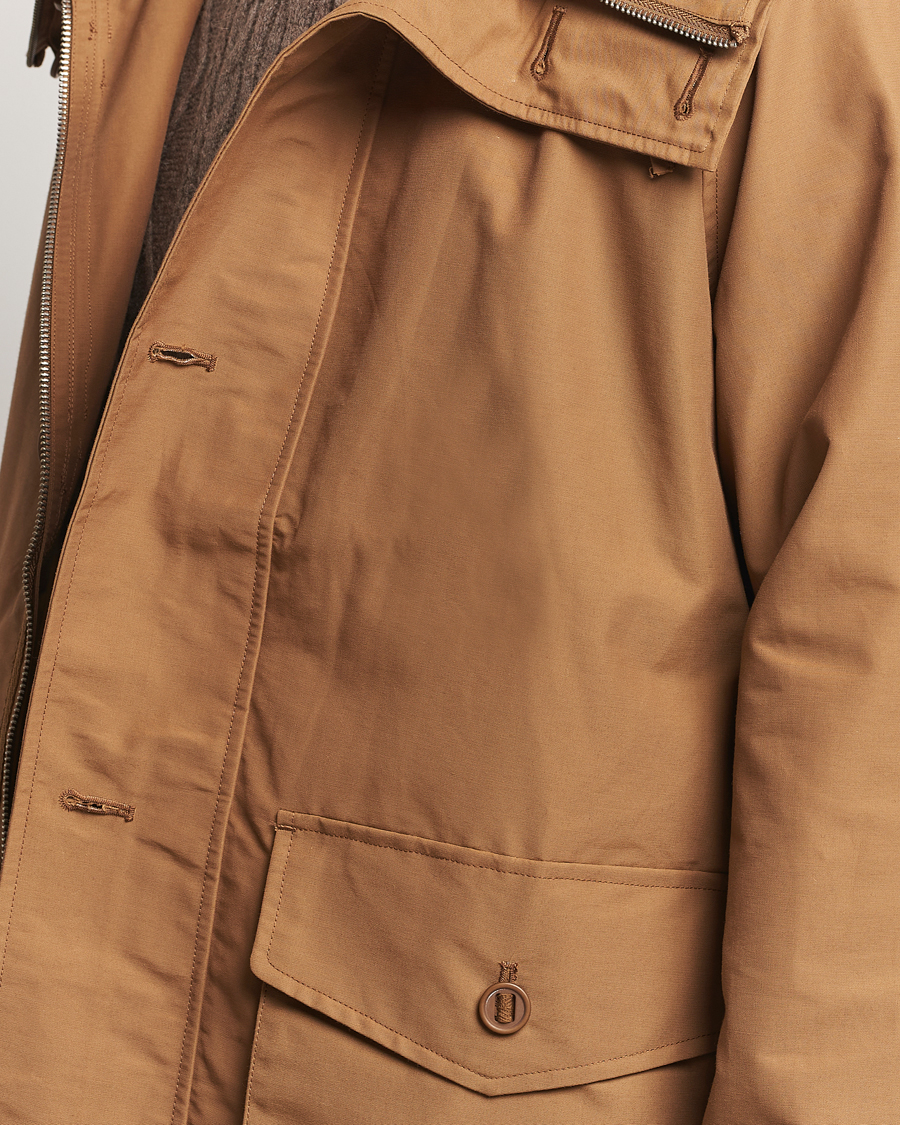 Men | Coats & Jackets | A Day's March | Port Short Nylon Parka Dijon