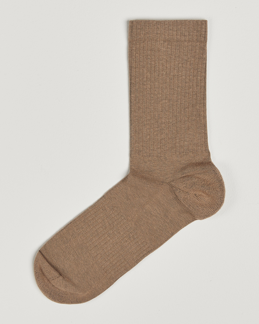 Men | Underwear & Socks | Sweyd | Crew Cotton Socks Sand