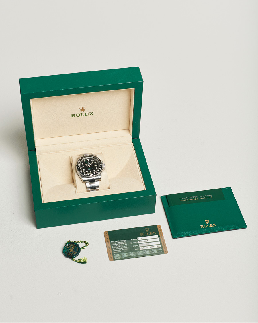 Men | Rolex Pre-Owned GMT-MASTER II 116710LN Silver | Rolex Pre-Owned | GMT-MASTER II 116710LN Silver