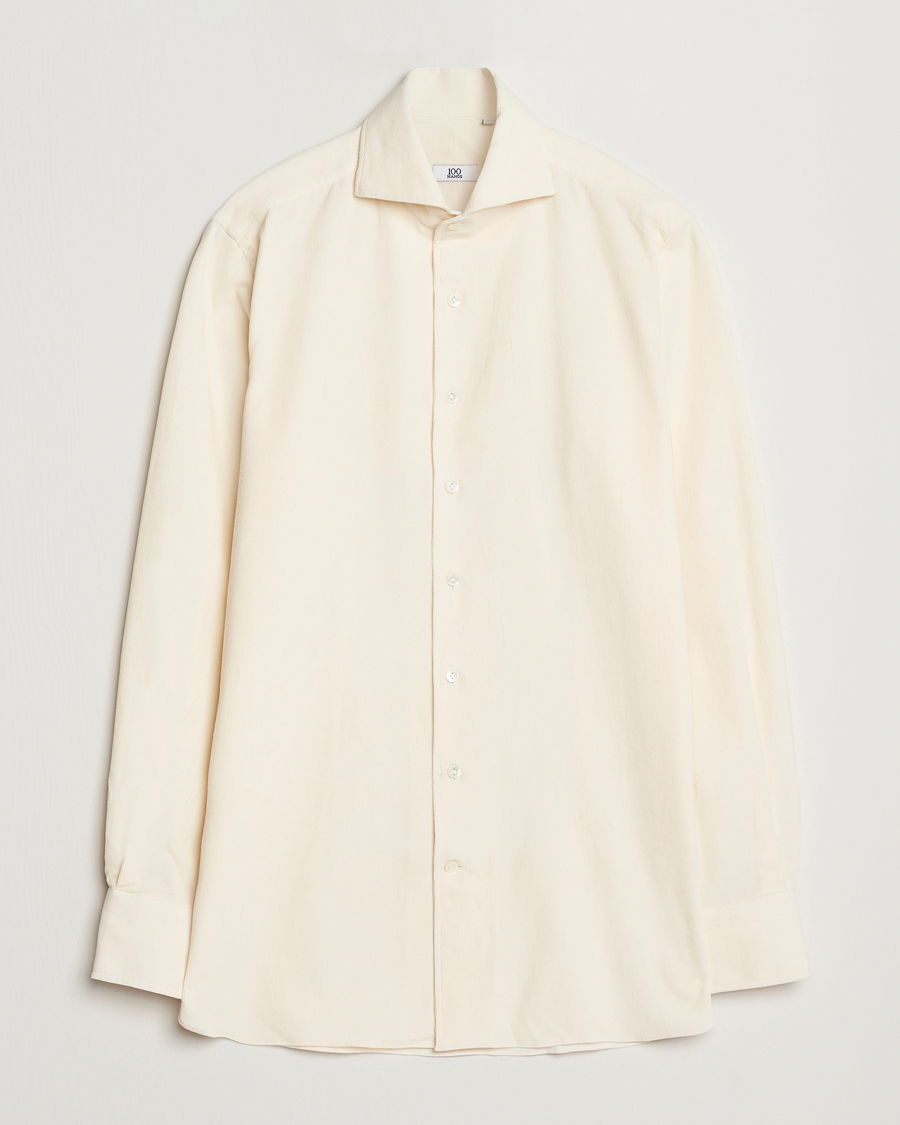 Men | Shirts | 100Hands | Japan Corduroy Shirt Off White