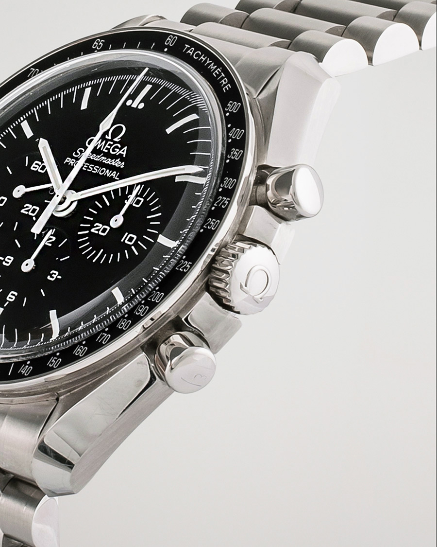 Men | Omega Pre-Owned Speedmaster Moonwatch PRO 005 Steel Black Silver | Omega Pre-Owned | Speedmaster Moonwatch PRO 005 Steel Black Silver