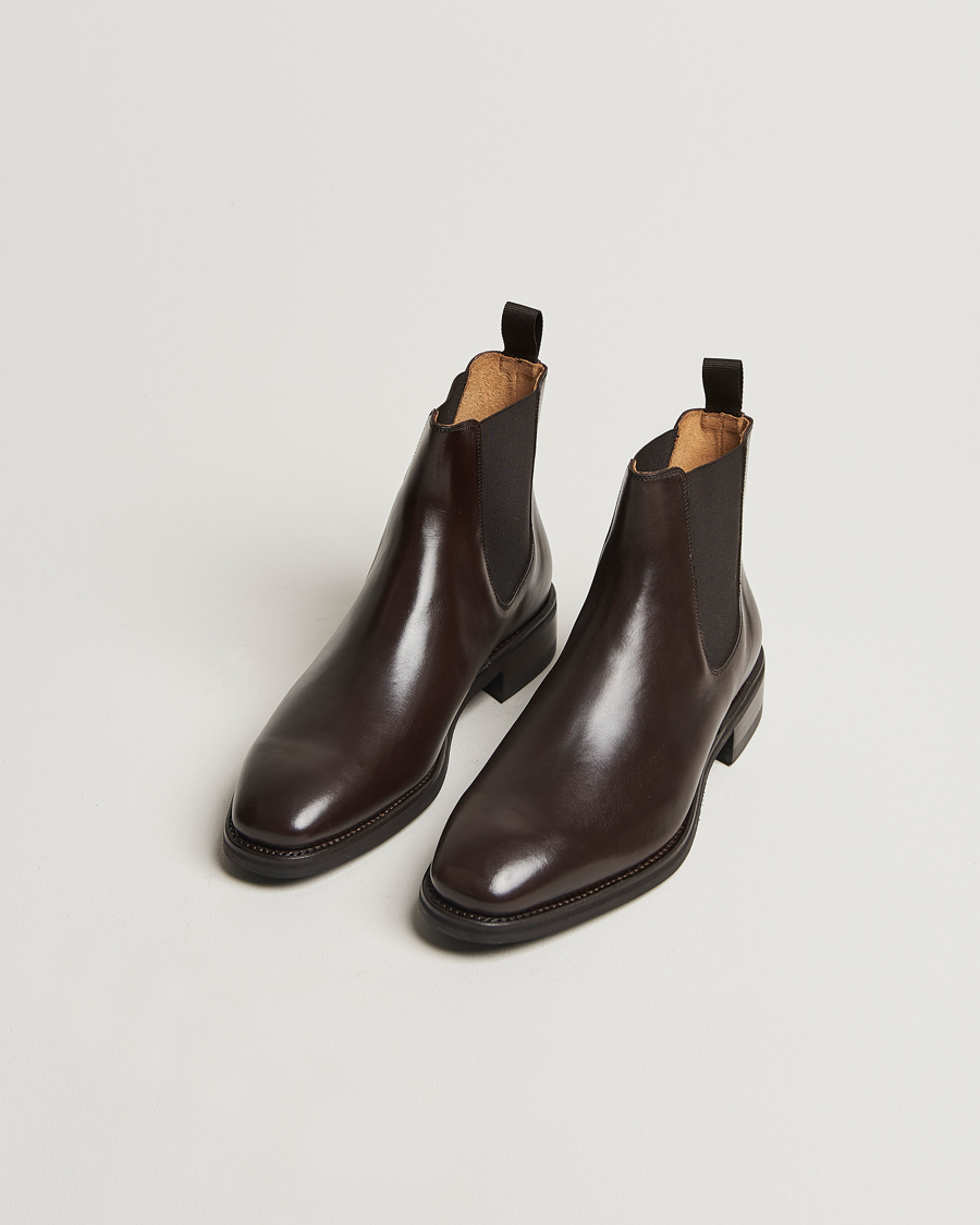Men | Oscar Jacobson Chelsea Boots Dark Mud Brown | Oscar Jacobson | Chelsea Boots Dark Mud Brown
