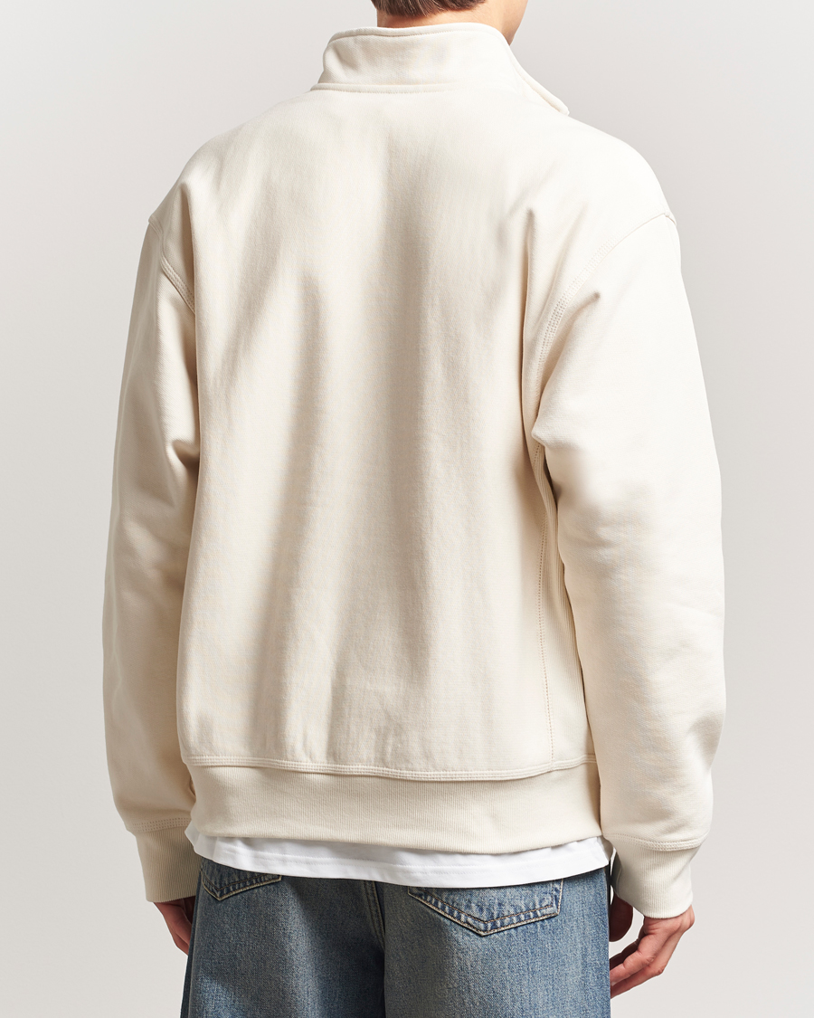 Men | Sweaters & Knitwear | Carhartt WIP | American Script Half Zip Sweatshirt Natural