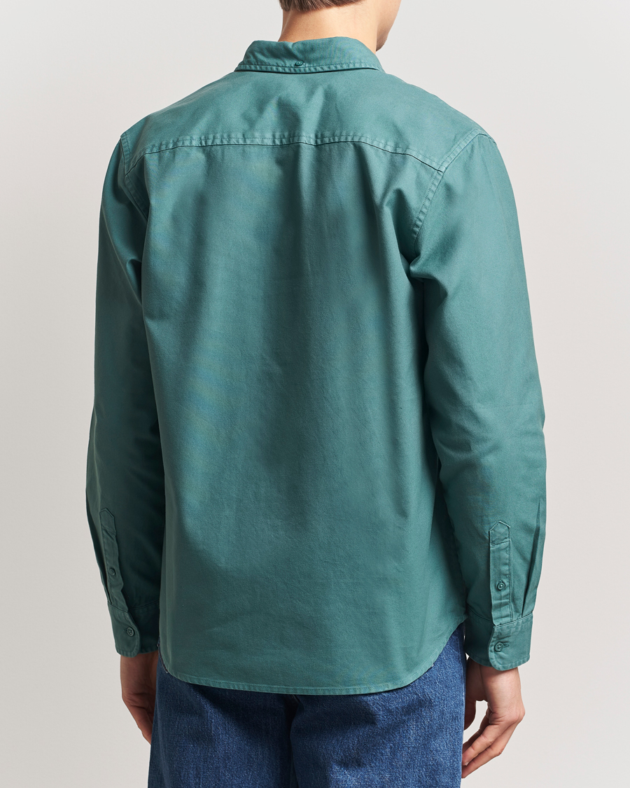 Carhartt WIP Bolton Cotton Oxford Shirt Silver Pine at