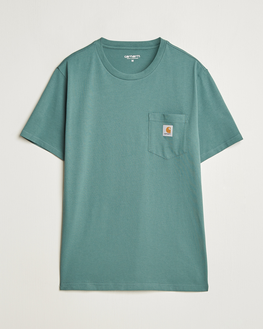 Men | T-Shirts | Carhartt WIP | Short Sleeve Pocket T-shirt Silver Pine