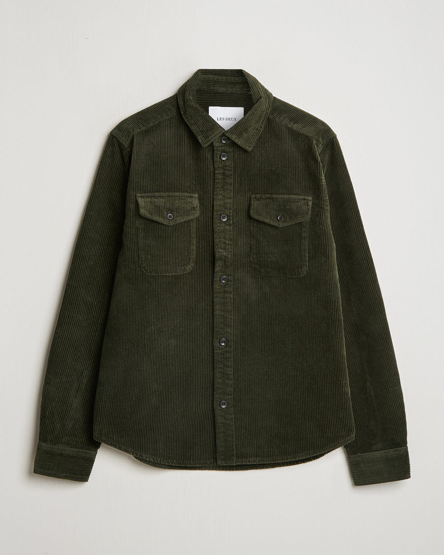 Men | Shirts | LES DEUX | Kody Heavy Corduroy Overshirt Rosin