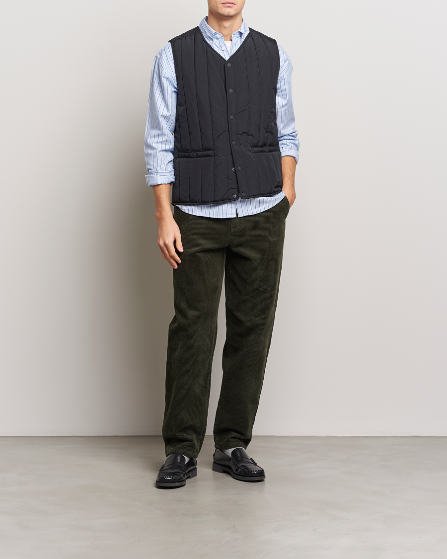 Men | Coats & Jackets | LES DEUX | Martin Nylon Paded Vest Black