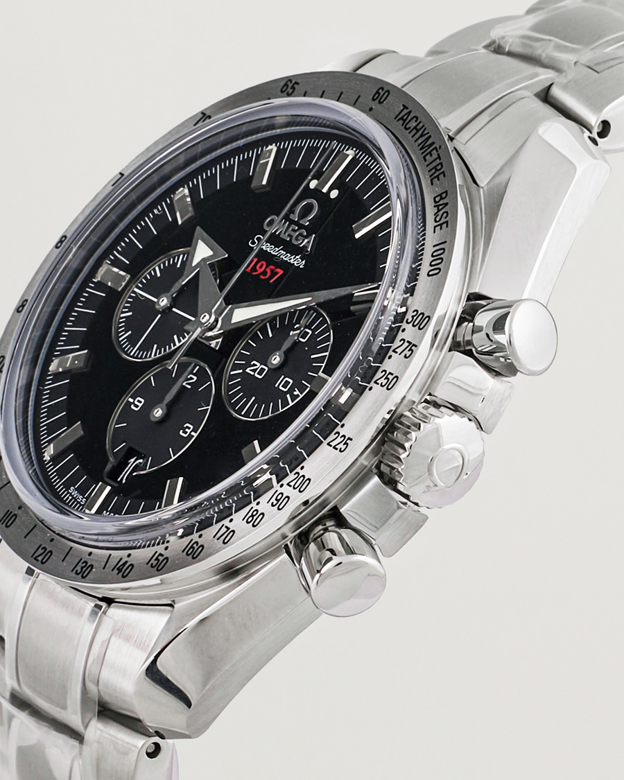 Men | Omega Pre-Owned Speedmaster Broad Arrow1957 Co-axial Silver | Omega Pre-Owned | Speedmaster Broad Arrow1957 Co-axial Silver