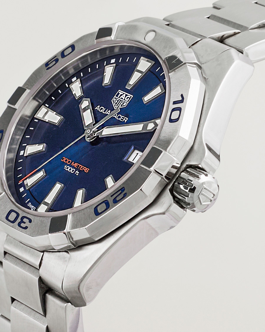 Men | Tag Heuer Pre-Owned Aquaracer 300M WBD112 Silver | Tag Heuer Pre-Owned | Aquaracer 300M WBD112 Silver