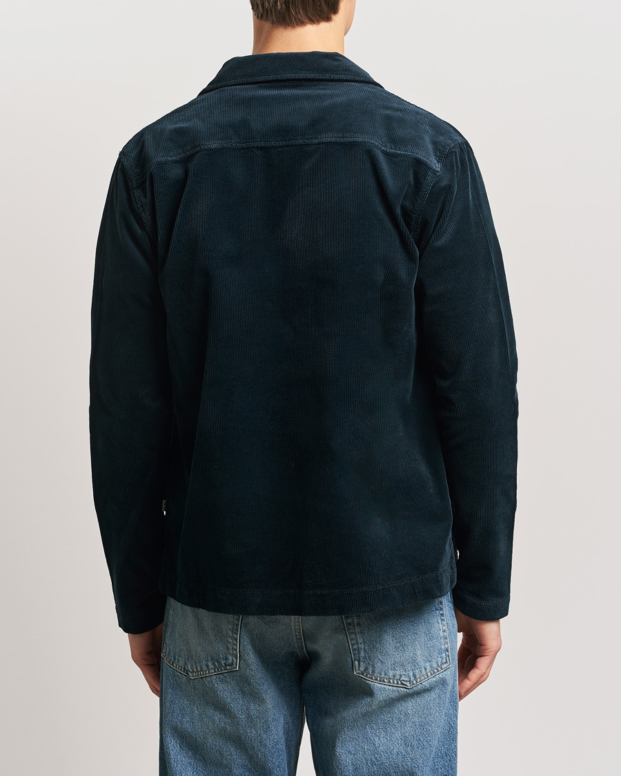 Men | Shirts | NN07 | Zander Corduroy Overshirt Navy Blue
