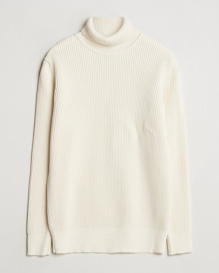 Men | Sweaters & Knitwear | S.N.S. Herning | Fender Wool Rollneck Sweater Natural White