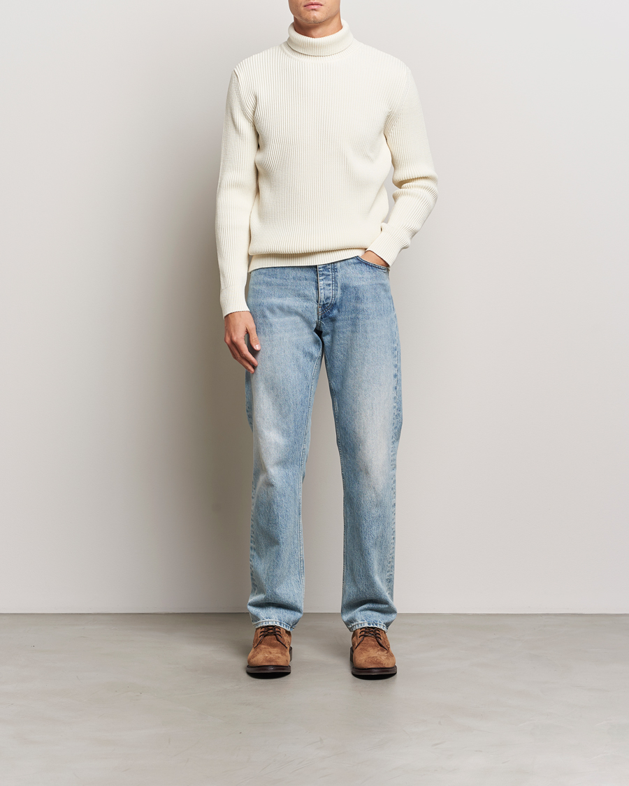Men | Sweaters & Knitwear | S.N.S. Herning | Fender Wool Rollneck Sweater Natural White