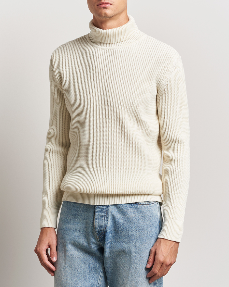 Men | Sweaters & Knitwear | S.N.S. Herning | Fender Wool Rollneck Sweater Natural White