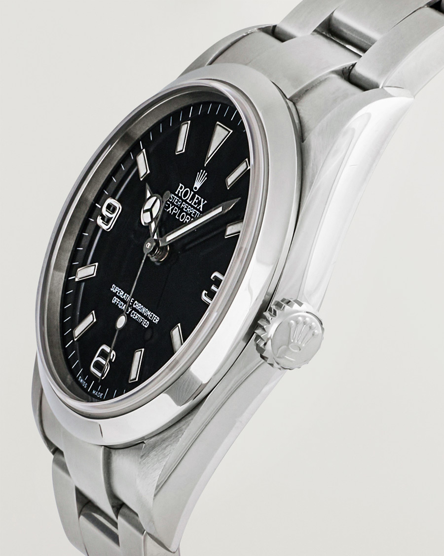 Men | Rolex Pre-Owned Explorer 114270 Silver | Rolex Pre-Owned | Explorer 114270 Silver