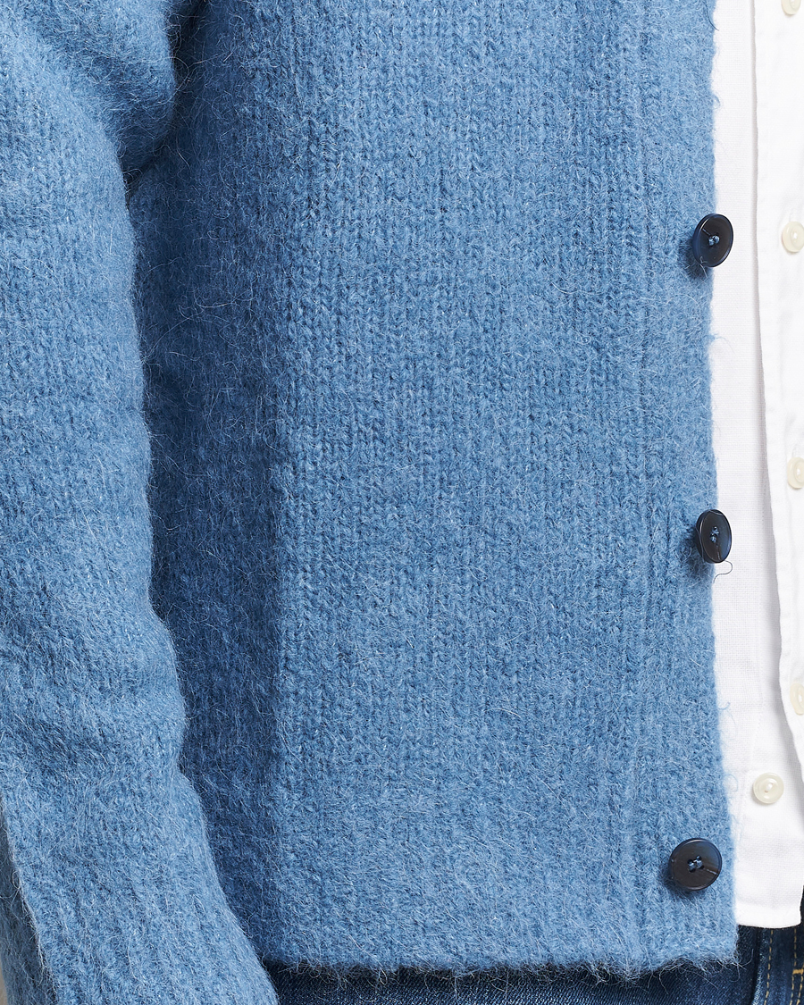 Men | Sweaters & Knitwear | Samsøe Samsøe | Arin Alpaca Cardigan Coronet Blue