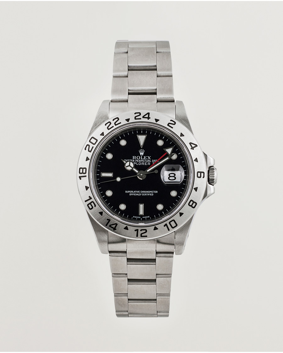 Men | Rolex Pre-Owned Explorer II 16570 Silver | Rolex Pre-Owned | Explorer II 16570 Silver