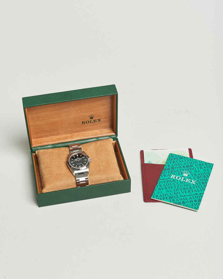 Men | Rolex Pre-Owned Explorer 114270 Silver | Rolex Pre-Owned | Explorer 114270 Silver