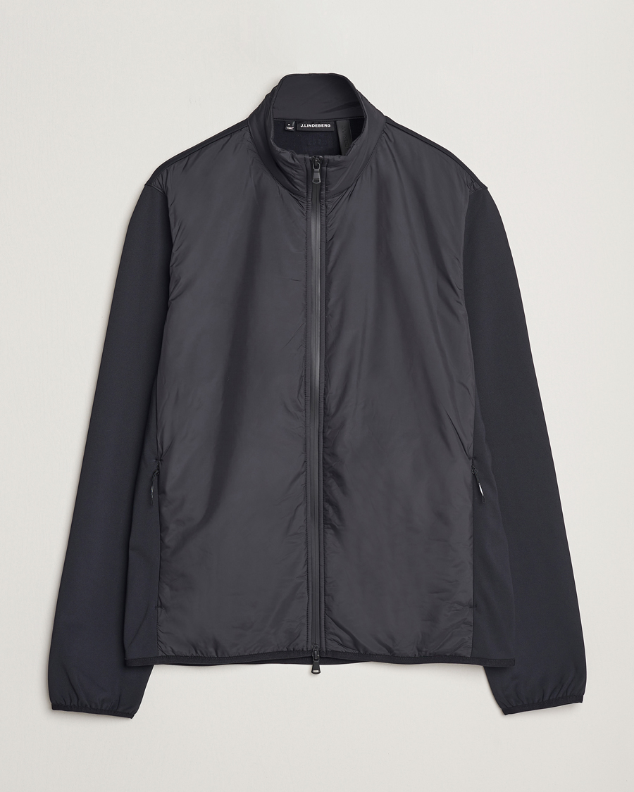 Men | Coats & Jackets | J.Lindeberg | Davida Hybrid Jacket Black