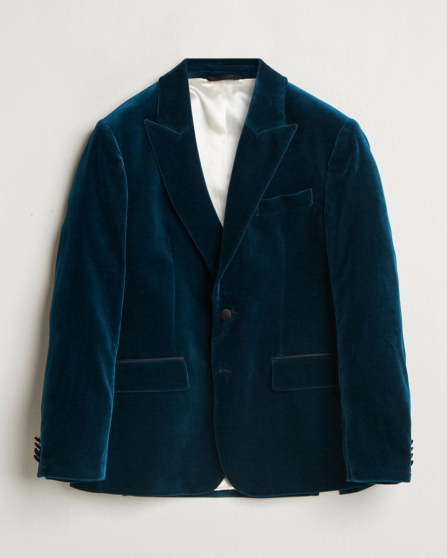 Men | Blazers | J.Lindeberg | Lenny Velvet Blazer Key Largo