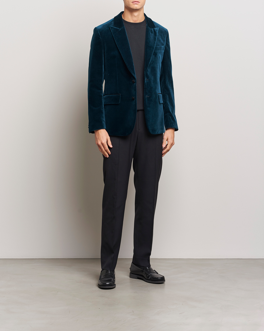 Men | Blazers | J.Lindeberg | Lenny Velvet Blazer Key Largo