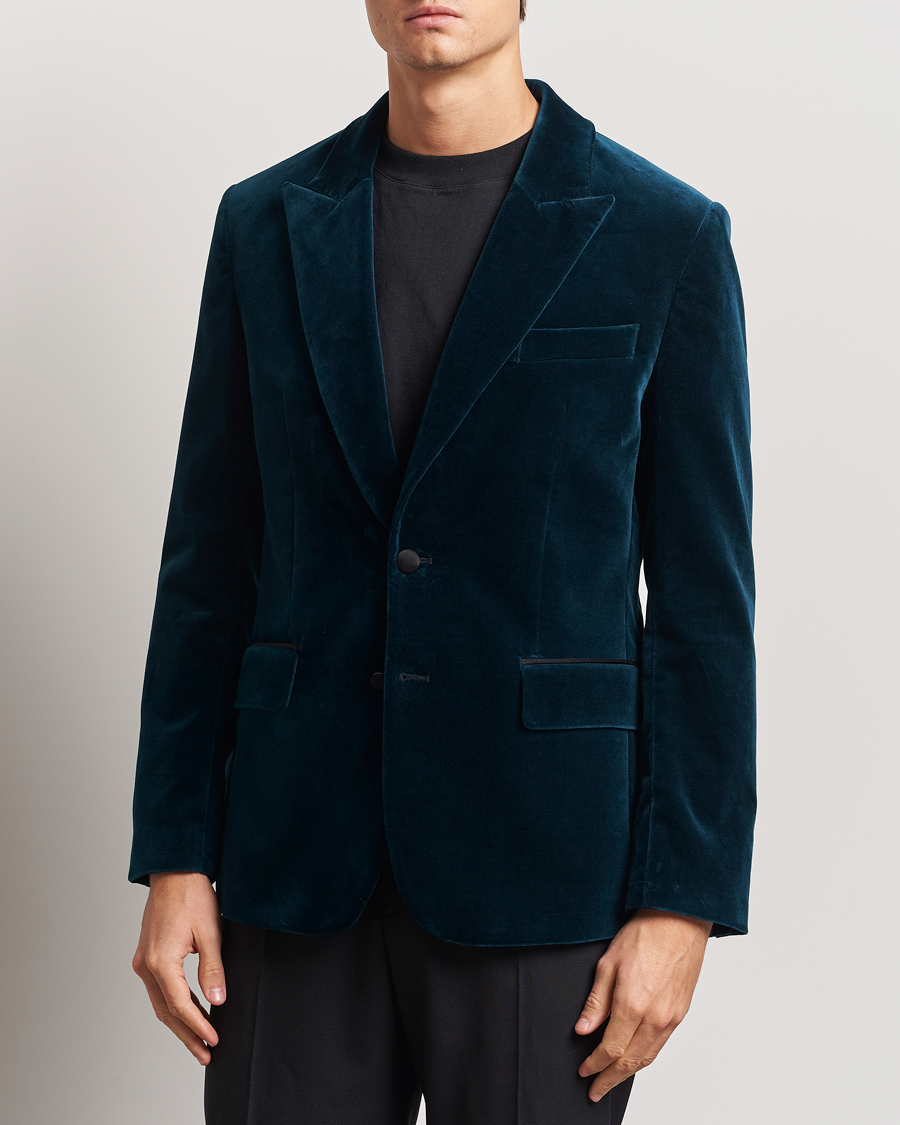 Men | Blazers | J.Lindeberg | Lenny Velvet Blazer Key Largo