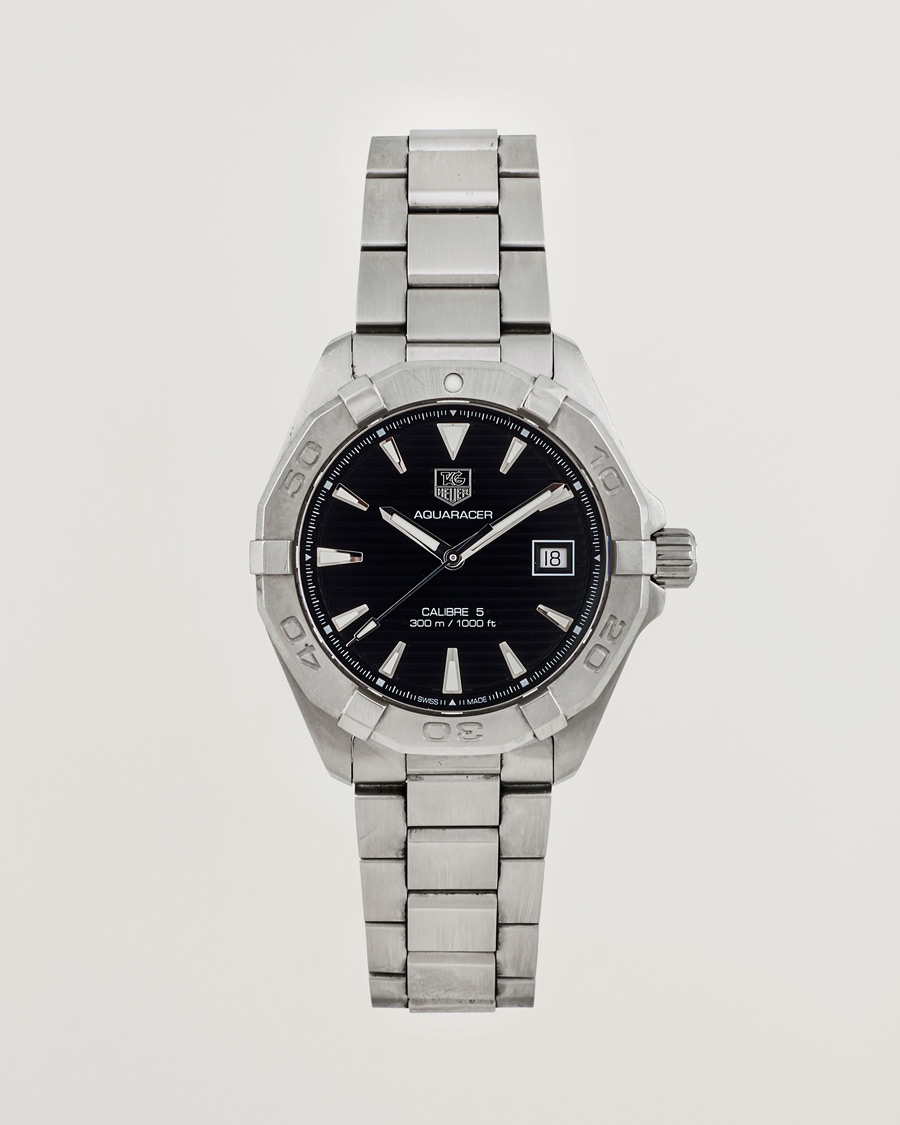 Men | Tag Heuer Pre-Owned Aquaracer 300M Caliber 5 Silver | Tag Heuer Pre-Owned | Aquaracer 300M Caliber 5 Silver