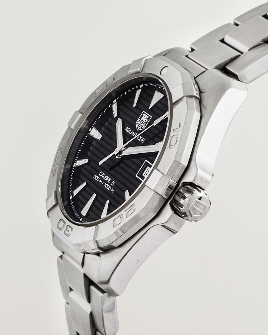 Men | Tag Heuer Pre-Owned Aquaracer 300M Caliber 5 Silver | Tag Heuer Pre-Owned | Aquaracer 300M Caliber 5 Silver