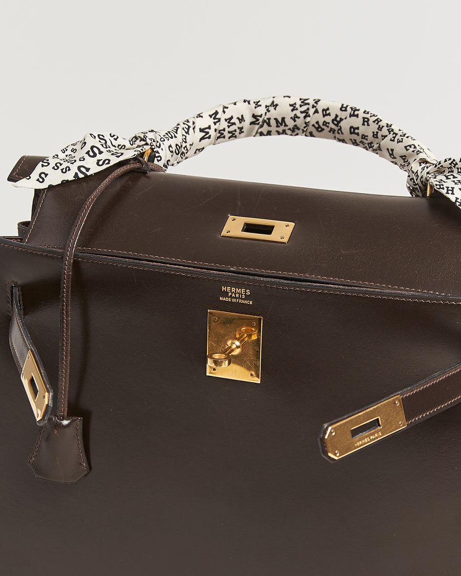 【HERMES】vintage pierce HERMES（エルメス） ピアス セリエ K18WGガンバードピアス 中古 BS55