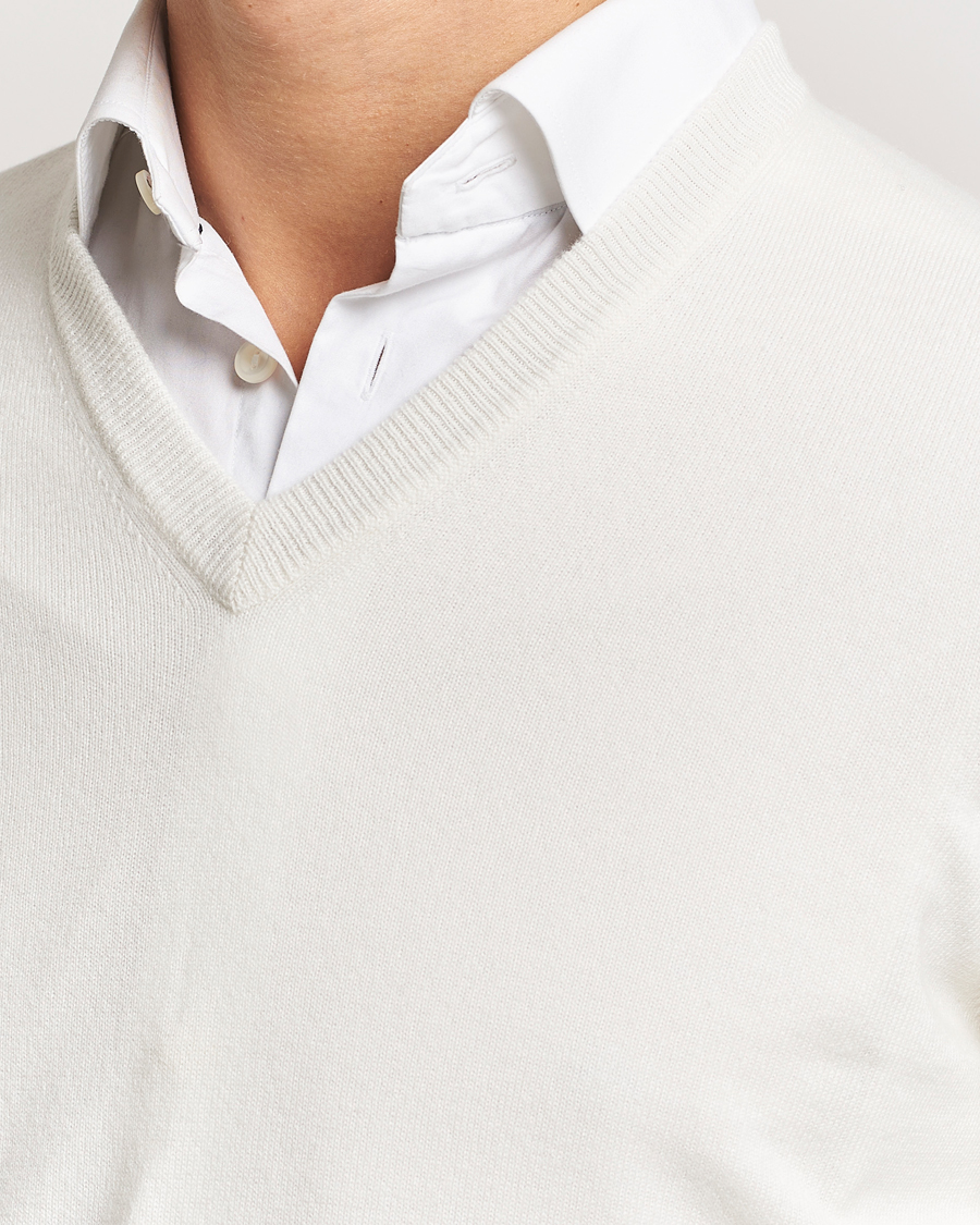 Men | Sweaters & Knitwear | Brunello Cucinelli | 2 Ply Cashmere V-Neck Panama