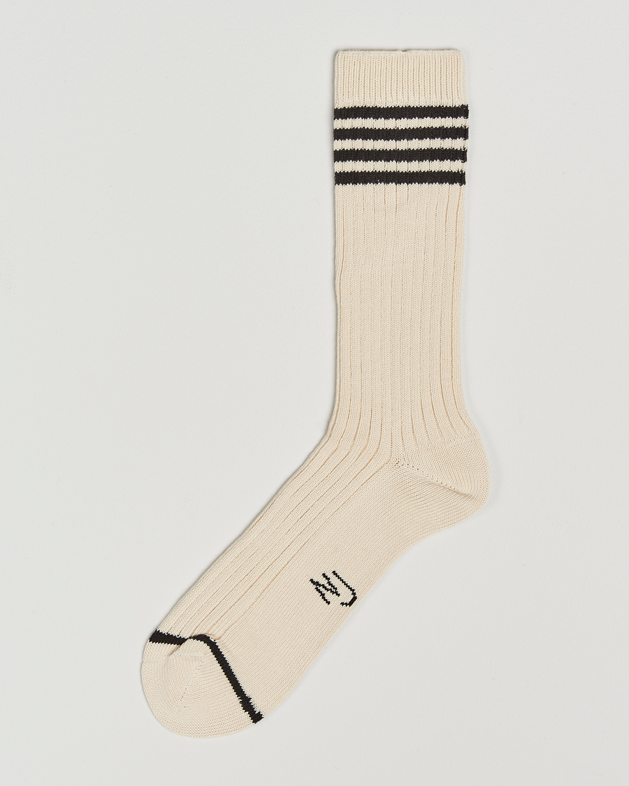 Men | Underwear & Socks | Nudie Jeans | Retro Tennis Socks Off White/Black