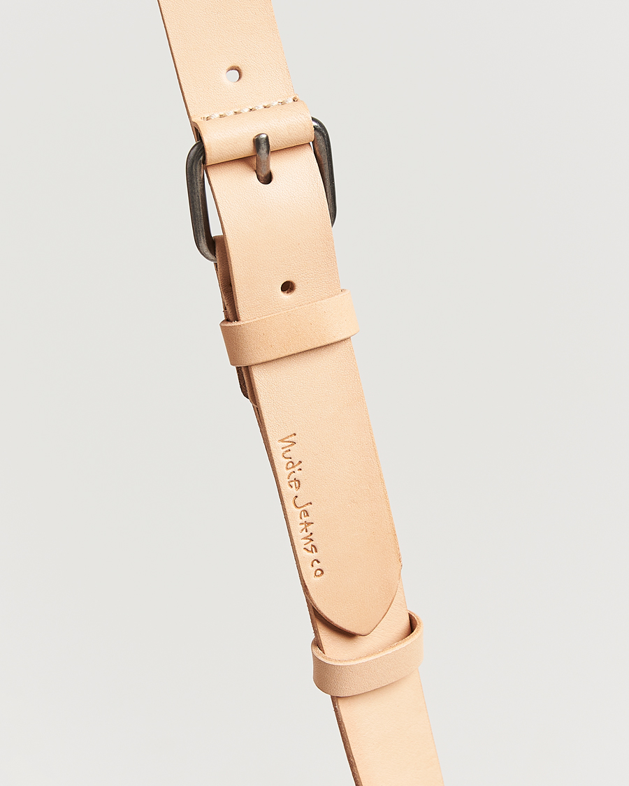 Men | Belts | Nudie Jeans | Dwayne Leather Belt Natural