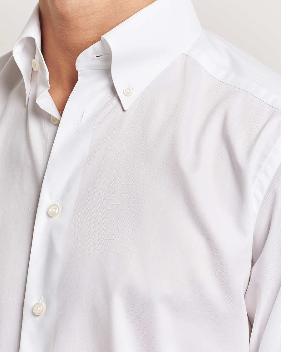 Men | Shirts | Eton | Slim Fit Wrinkle Free Oxford Shirt White