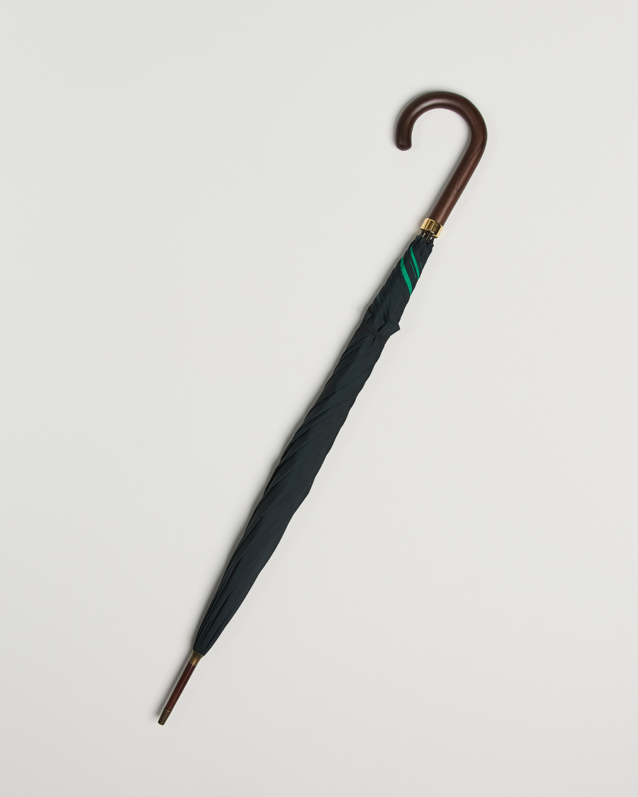 Men | Umbrellas | Fox Umbrellas | Hardwood Umbrella Black/Green