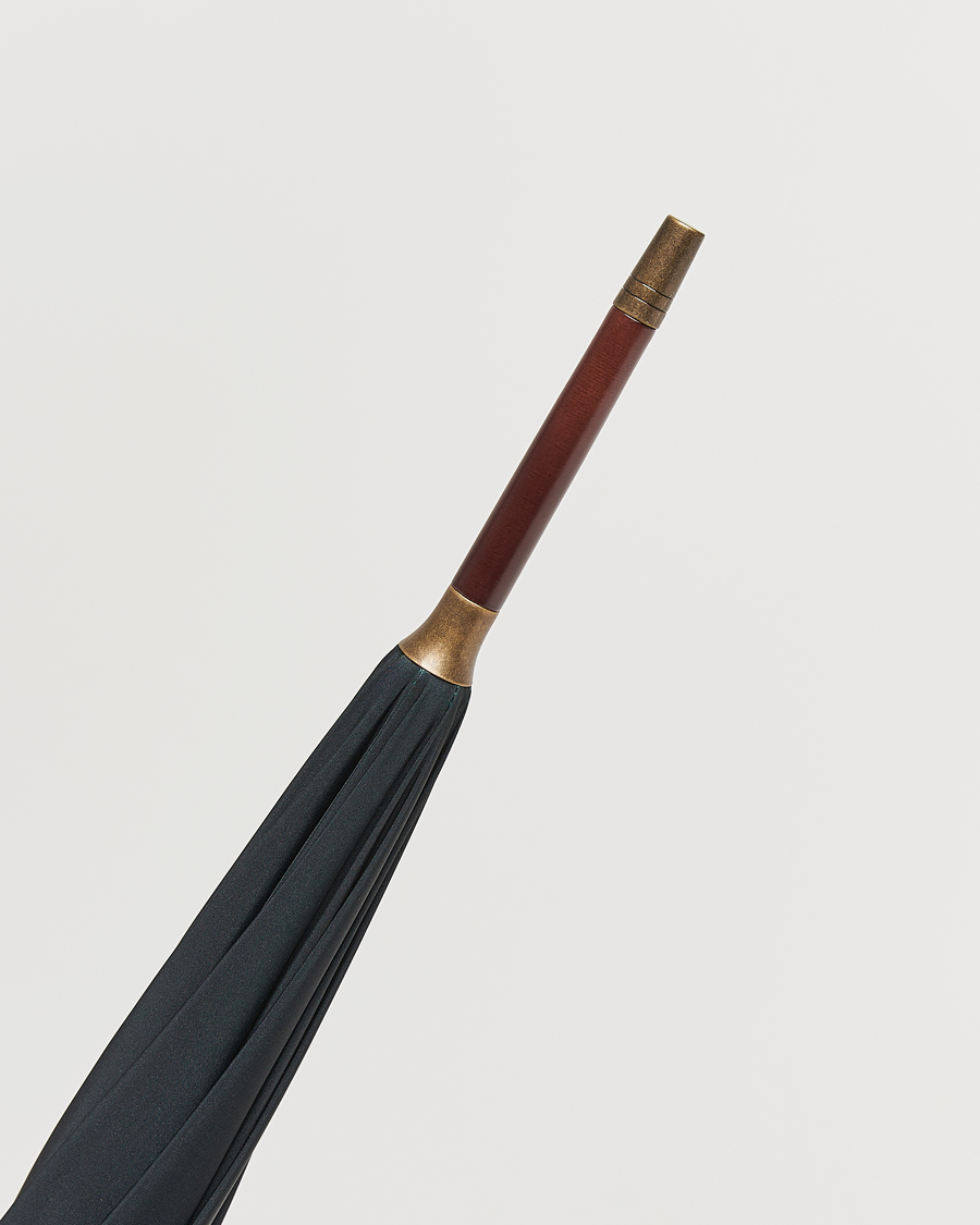 Men | Umbrellas | Fox Umbrellas | Hardwood Umbrella Black/Green